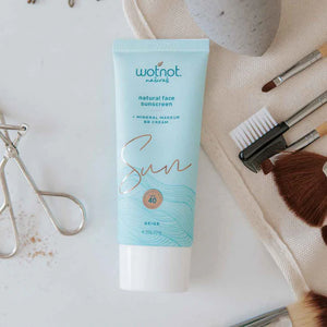 Wotnot Natural Face Sunscreen SPF40+ Mineral Make-up Nude