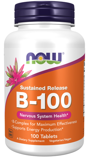 NOW Vitamin B-100 Sustained Release 100tabs