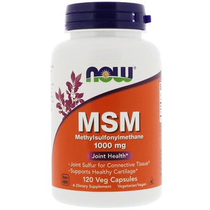 NOW MSM 1000mg 120 Veg Capsules