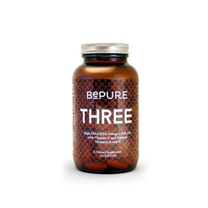 *BePure Three Omega 3 Fish Oil 120 Softgels