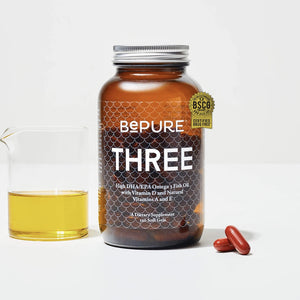 *BePure Three Omega 3 Fish Oil 120 Softgels