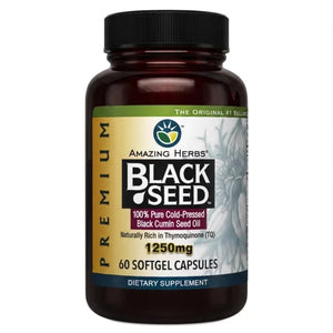 Amazing Herbs Black Seed Oil 1250mg 60 softgels