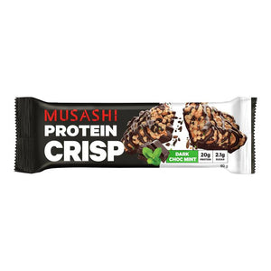 Musashi Protein Crisp Dark Choc Mint Bar 60g (21g Protein)