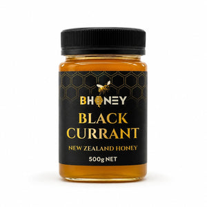 BHONEY Black Currant NZ Honey 500g