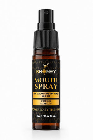 BHONEY Mouth Spray Manuka Honey 400 w/propolis 20ml