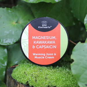 Wild Kiwihearts Magnesium, Kawakawa & Capsaicin Warming & Muscle Cream 150ml