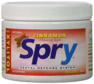Spry Sugar-free Chewing Gum Cinnamon 100's