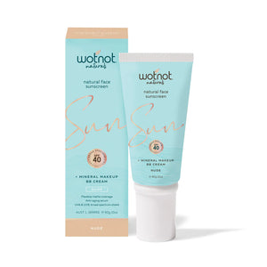 Wotnot Natural Face Sunscreen SPF40+ Mineral Make-up Beige