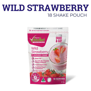 Vita Diet Wild Strawberry 810g (18 Serves)