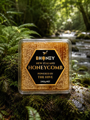 BHONEY Raw NZ Honeycomb 340g