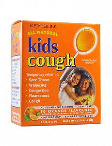 *Kids Homeopathic Cough Lollipops Orange 10's