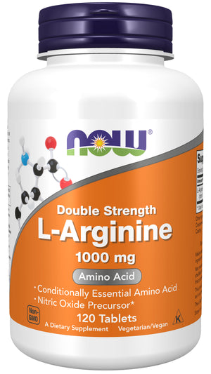 NOW Double Strenth L-Arginine 1000mg 120tablets