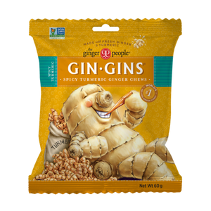GinGins Chew Spicy Turmeric Ginger Bag 60g