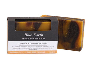 Blue Earth Orange & Cinnamon Soap 85g Twin Pack