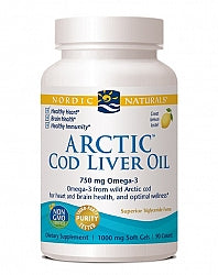 Nordic Naturals Arctic Cod Liver Oil 90 softgels