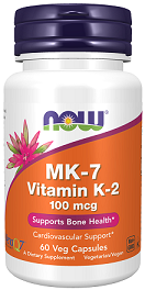 NOW Vitamin K2 MK-7100mcg 60vcaps