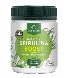 Lifestream Spirulina Organic 200 Tablets