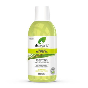 Dr. Organic Tea Tree Purifying Mouthwash 500mls