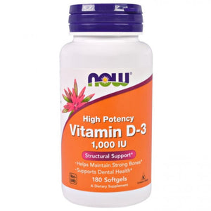 NOW Vitamin D-3 1000 180 softgels