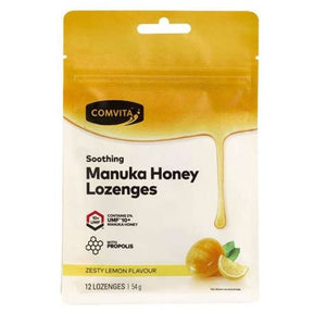 Comvita Manuka Lemon Honey 12 Lozenges